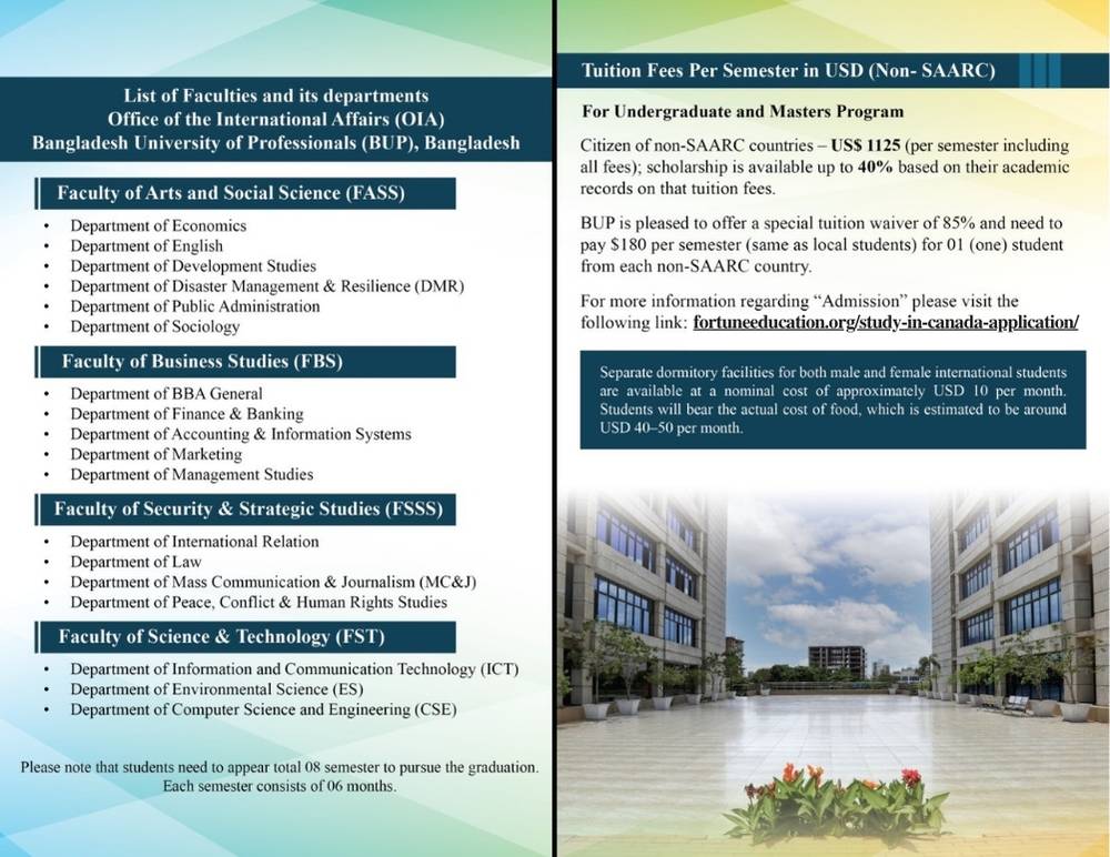 MBBS Under Bangladesh University of Professionals (BUP)